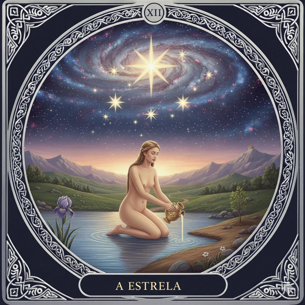A Estrela no Tarot: Significado Completo, Amor, Trabalho, Espiritualidade e Psicologia Profunda da Carta 17