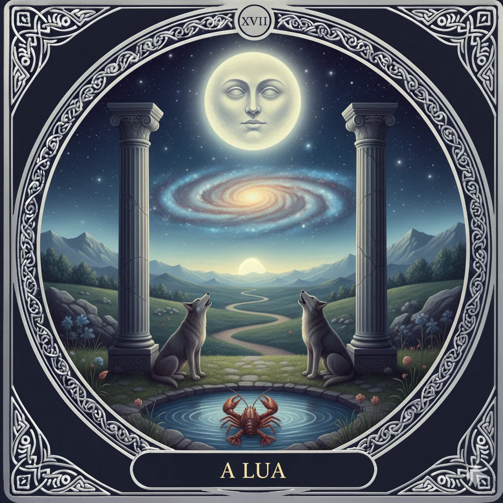 A Lua no Tarot: Significado Completo da Carta 18, Amor, Trabalho, Espiritualidade, Psicologia e Leitura Invertida