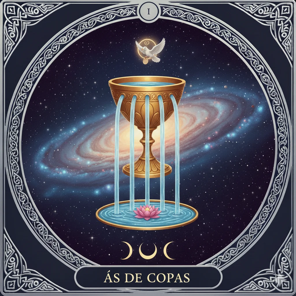 Ás de Copas no Tarot: Significado Completo, Amor, Trabalho, Espiritualidade, Emoções e Leitura Invertida