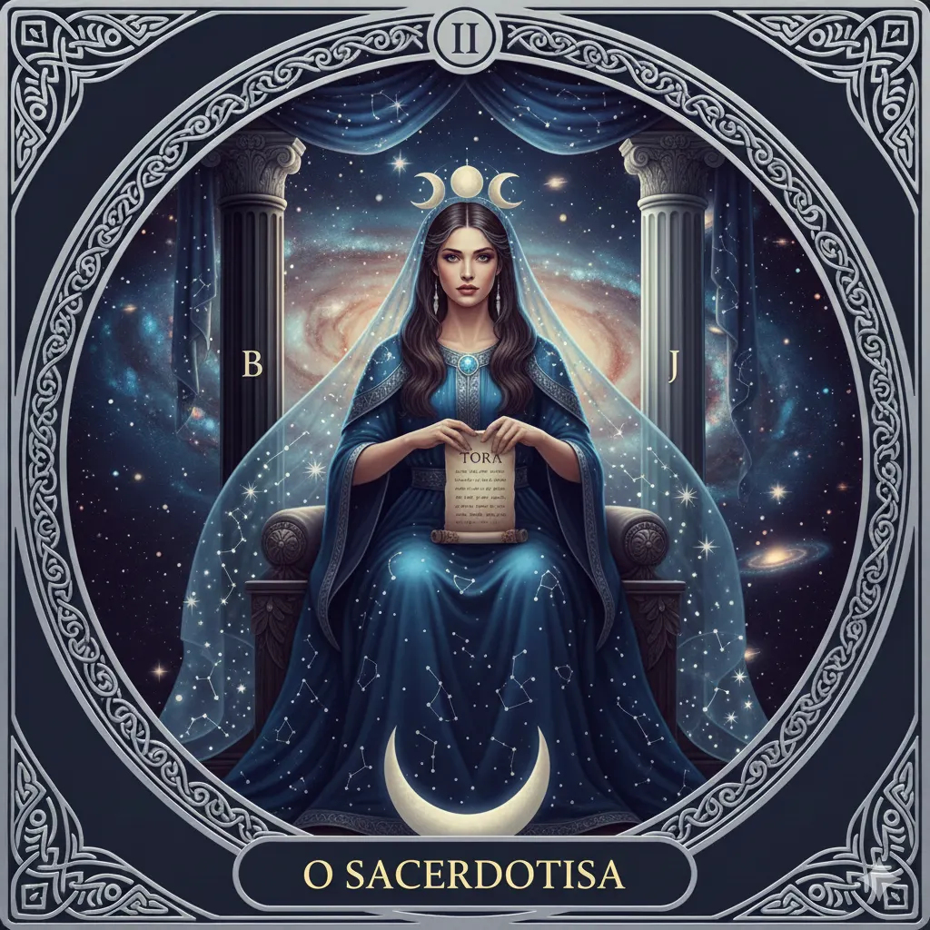 A Sacerdotisa do Tarot: Significado Completo da Carta, Simbolismo Oculto, Amor, Trabalho, Espiritualidade e Autoconhecimento