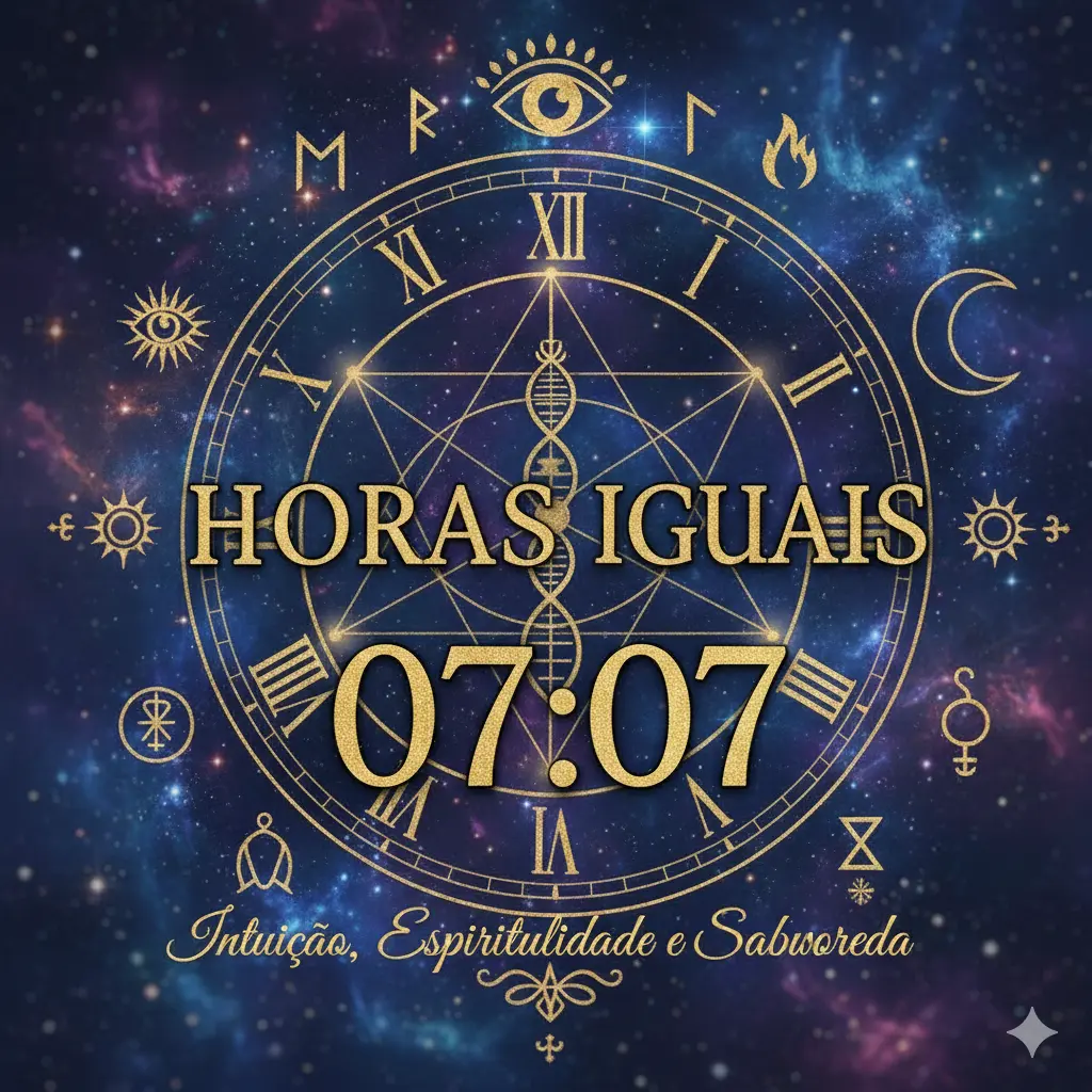 Horas Iguais 07:07: Significado Espiritual, Numerologia, Amor, Autoconhecimento e Mensagens do Universo