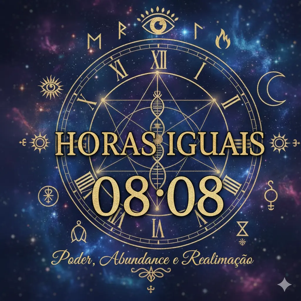 Horas Iguais 08:08: Significado Espiritual, Numerologia, Prosperidade, Amor e Poder Pessoal