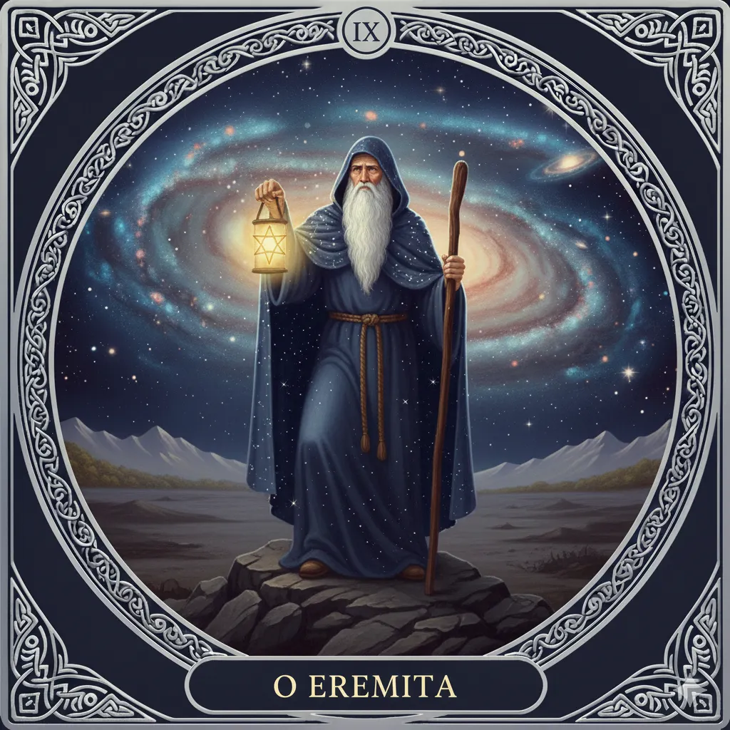 O Eremita do Tarot: Significado Completo, Amor, Trabalho, Espiritualidade, Solidão, Conselho, Futuro e Interpretação Profunda