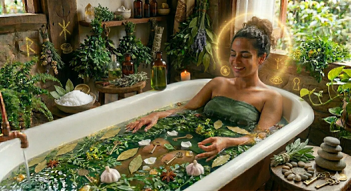 Banho de ervas para limpeza espiritual: Renove sua energia